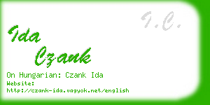 ida czank business card